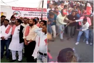 Chhattisgarhia Kranti Sena protest in Raipur