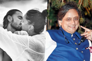 Ranveer's Gehraiyaan review comes with a kiss, his caption has a Shashi Tharoor connect