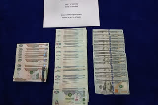 chennai customs arrested with foreign currency of high amount