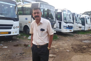 Covid crisis forces Kerala tourist bus owner to sell his buses as crap