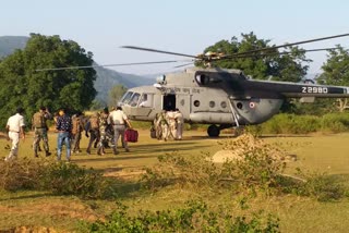 CRPF and Naxalites in Lohardaga