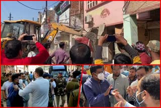 Tension over removal of encroachment in Bhind