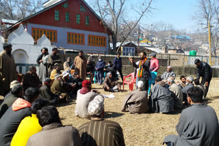 absence of officers in review meeting held in rahmo area of pulwama