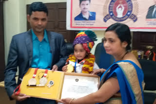 Four year old Manushree has not only achieved a black belt in karate but has also become the youngest player in India to hold a black belt.