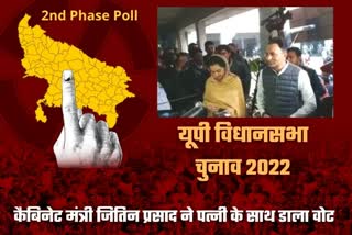 जितिन प्रसाद ने पत्नी के साथ डाला वोट
