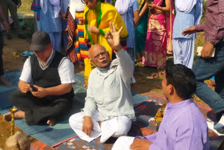 BHOOMI PUJAN OF RAJA GOVIND CHANDRA GURUKULAM BHAVAN AT DIMA HASAO