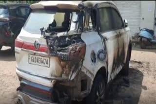 Goa Assembly Election dicholi car fire