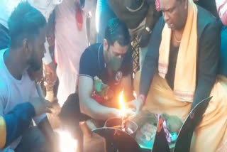 Mahendra Singh Dhoni in ranchi