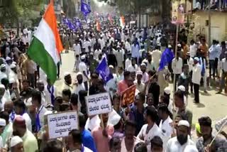 Hijab supporters protest in gadag