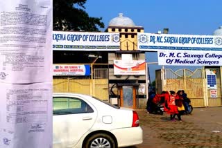 mc saxena medical collage license cancelled