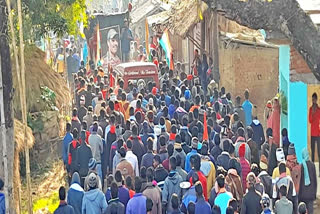 MARTYR JAWAN BODY REACHED HIS ANCESTRAL VILLAGE BANKA