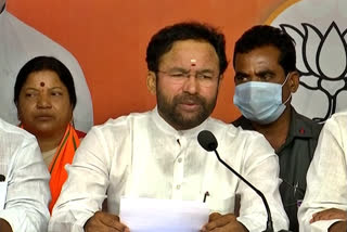 kishan reddy said that KCR, kishan reddy press meet