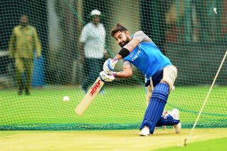 Virat Kohli practicing fiercely in nets ahead of westindies T20I series