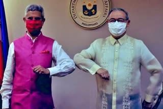 jaishankar with Teodoro L. Locsin