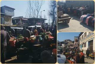 Street Vendors Occupy Roads in anantnag, Create problems to general public