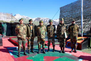 Eastern Army Commander Lt Gen R P Kalita visited forward areas in Sikkim where he was briefed by senior commanders on ground about the prevailing situation along the border.