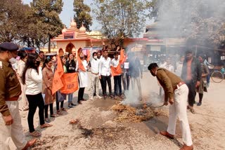effigy burning of tamilnadu government