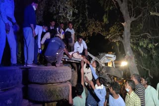 dumper overturning in raipur