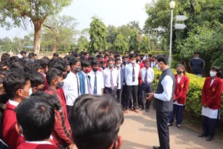 Kolebira Jawahar Navodaya Vidyalaya students agitation DC angry