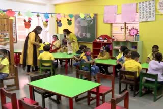 pre school reopen in gujrat