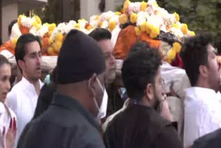 Bappi Lahiri Cremated