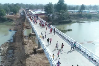 bridge construction on dantewada indravati river