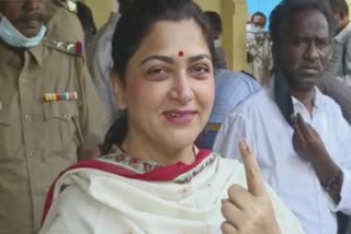 Kushbu Casted her Vote