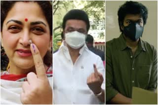 VIPs cast their votes in TN Urban Civic body polls