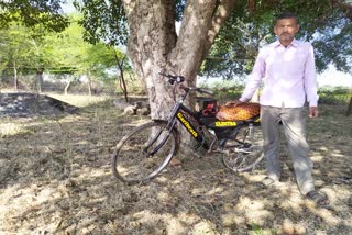 farmer made electric cycle in panna