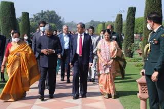 cji visit moghal gardens