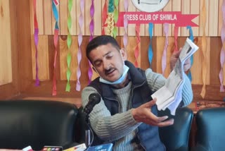 PC of social worker Sandeep in Shimla