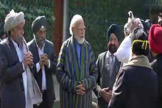 Prime Minister Narendra Modi met an Afghan Sikh-Hindu delegation at his residence on Saturday.