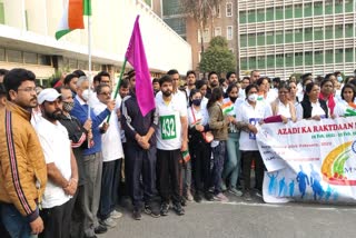 aiims-rda-organized-marathon-today-during-amrit-mahotsav-of-azadi