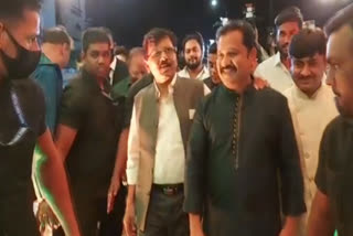 Shiv sena MP Sanjay Raut Meet Amitesh Kumar