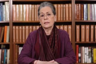 Sonia Gandhi addresses Congress workers