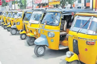 Autos crowd in hyderabad