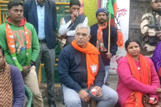 bengal-civic-polls-2022-dilip-ghosh-campaigns-at-purulia