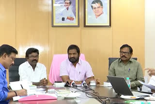 Minister Srinivas Goud Review Meeting on  Department of Cultural activities