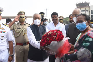 sendoff to president ramnath kovind after vishakapatnam tour