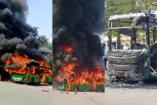 electrical bus fire in secundrabad