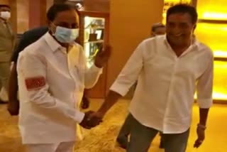 Prakash Raj with KCR