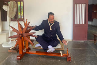 Ajay Bhatt visit Sabarmati Ashram