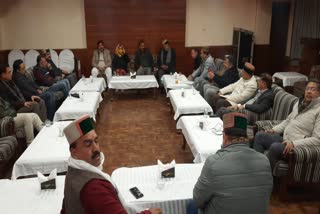 Congress MLA meeting in shimla