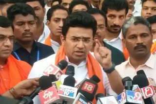 mp-tejashwi-surya-reaction-on-harsha-murder-case