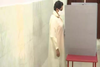 Mayawati cast her vote