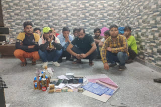 dwarka police arrested nine gamblers in delhi