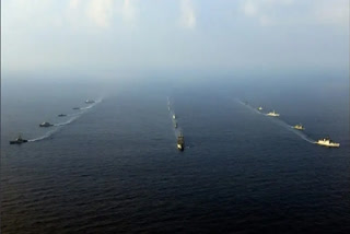 India will project its growing maritime power at a massive naval exercise it is hosting from Friday with the participation of over 40 countries, amid escalating tension between Russia and Western powers over the Ukraine crisis.