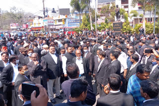 Lawyers protest in Ranchi