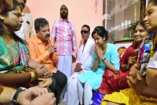 MLA Renukachary met harsha family