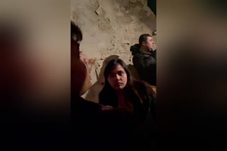 Students took shelter in Bunker in Ukraine